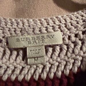 Burberry short sleeve sweater
